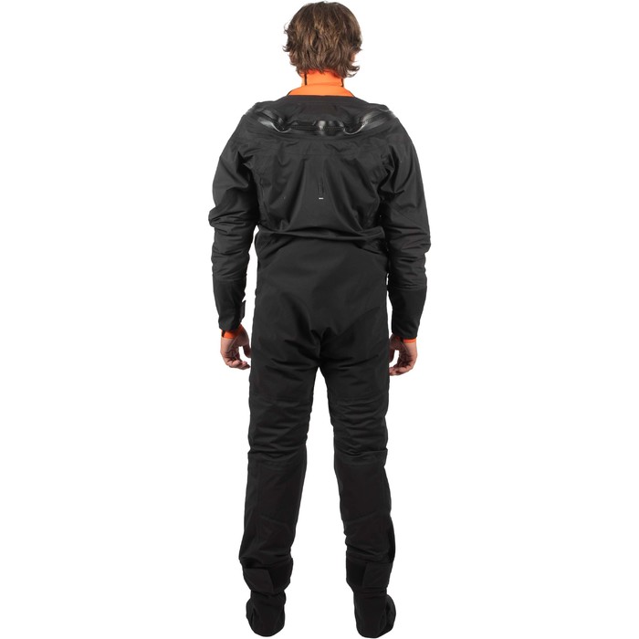 2023 Gul Mens Code Zero Stretch U-Zip Drysuit & Free Underfleece GM0368-B9 - Black